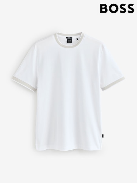 BOSS Regular Fit Tessler Tipped T-Shirt (H12661) | €118