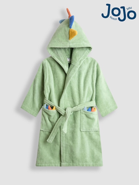 JoJo Maman Bébé Green Character Towelling Bath Robe (H12674) | AED163