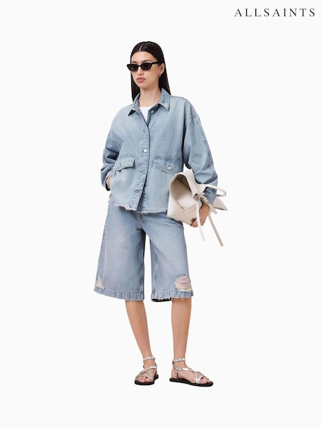 AllSaints Blue Hettie Denim Shacket (H12717) | €228