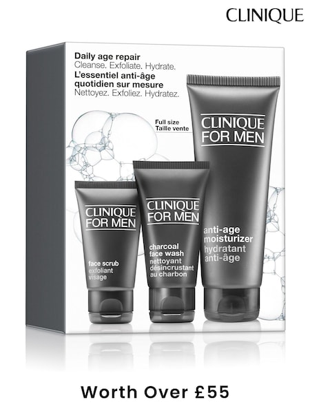 Clinique For Men Daily Age Repair Skincare Set (Worth over £55) (H12866) | €58