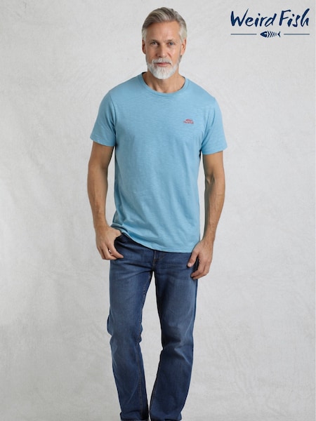 Weird Fish Blue Fished Branded 100% Cotton T-Shirt (H12868) | AED146