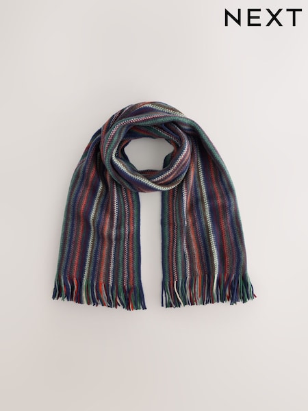 Multicolour Stripe Knitted Scarf (H12927) | €15