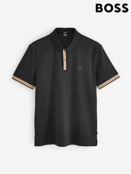 BOSS Black Phillipson Contrast Placket Polo Shirt (H12999) | €158