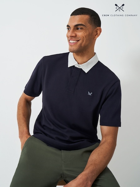 Crew Clothing 100% Cotton Patch-Detail Rugby Shirt (H13053) | 69 €