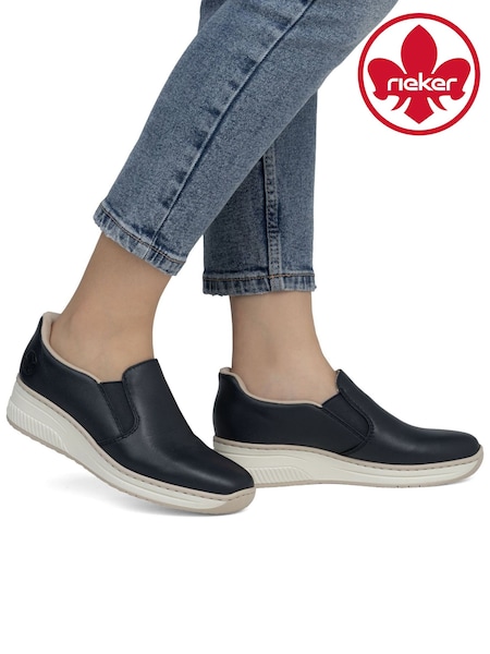 Rieker Womens Blue Elasticated Shoes (H13077) | € 92