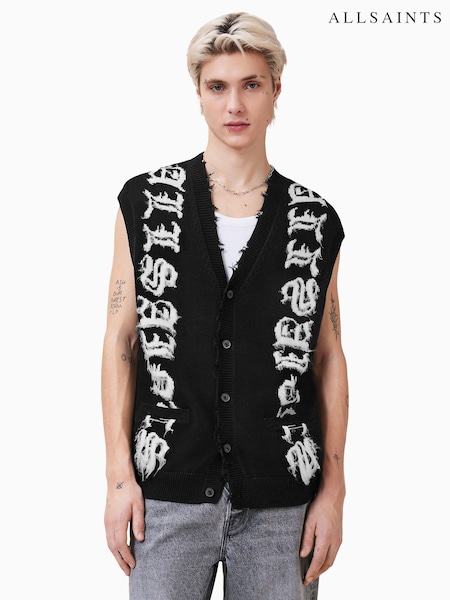 AllSaints Black Scripture Tank (H13085) | R$ 1,275