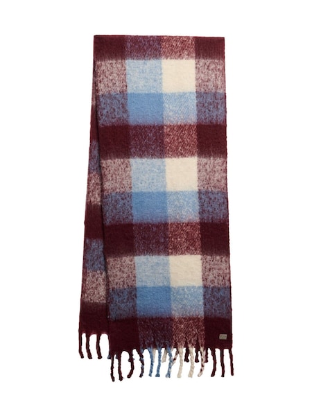 Superdry Cherry Red Check Patterned Scarf (H13217) | 198 QAR