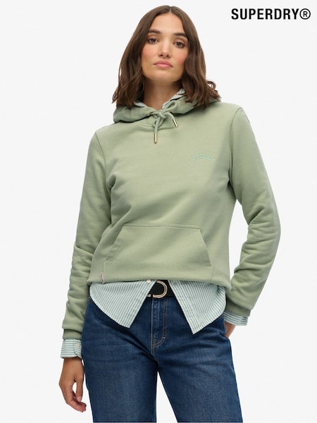 Superdry Green Essential Logo Emb Hoodie (H13227) | R$ 445