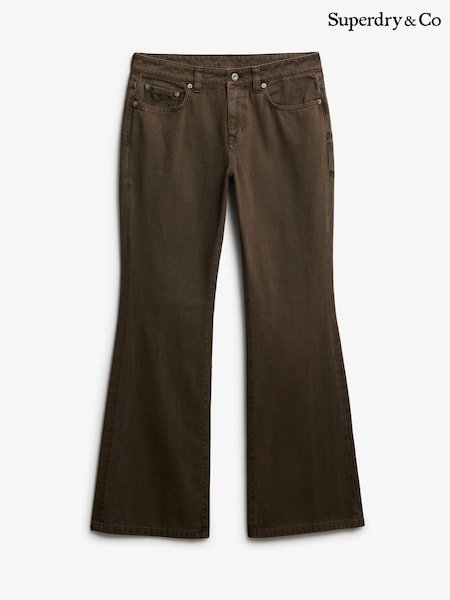 zelena - Superdry Mid Rise Flare Jeans (H13242) | € 80
