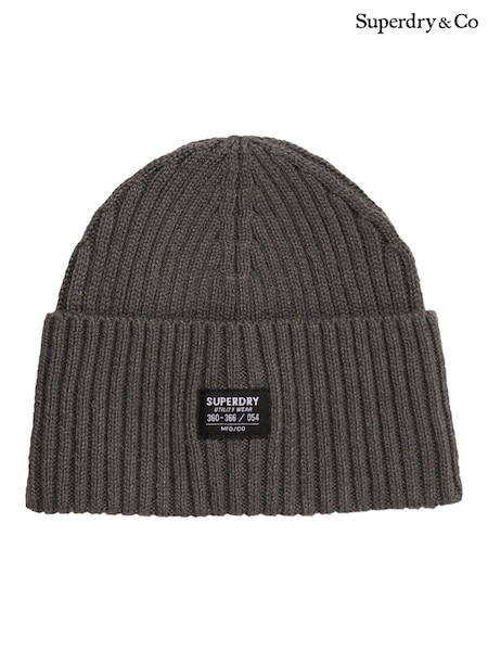 Superdry Grey Workwear Knitted Beanie Hat (H13243) | € 30