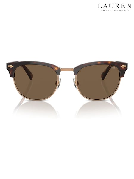 Polo Ralph Lauren Round Brown Sunglasses (H13251) | AZN 546