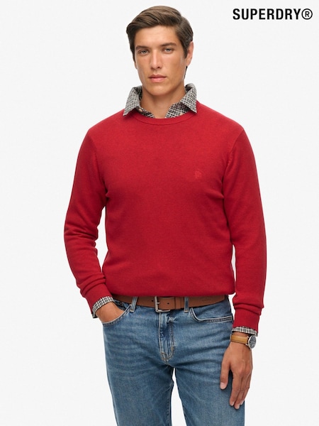 Superdry Red Essentials Cotton Jumper (H13263) | €65
