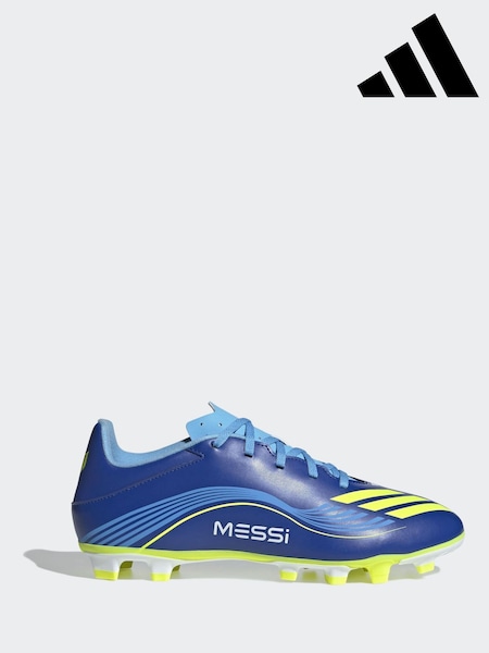 adidas Blue/Yellow Adult F50 Messi Club Firm Ground Boots (H13329) | R$ 545