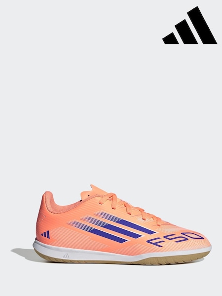adidas Orange Kids F50 Club Indoor Boots (H13341) | AED204
