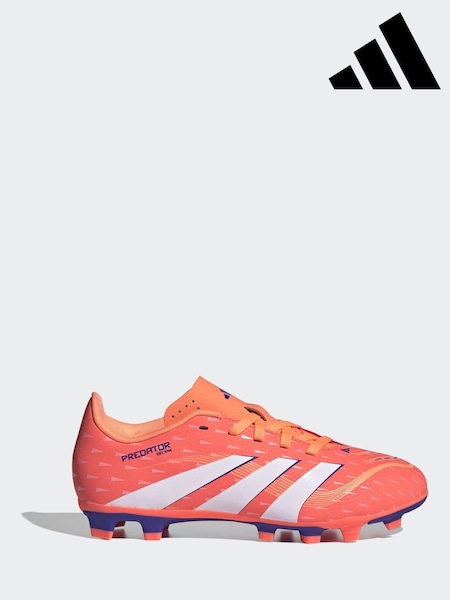 adidas Coral/White Kids Predator Club Firm/Multi-Ground Boots (H13348) | AED204
