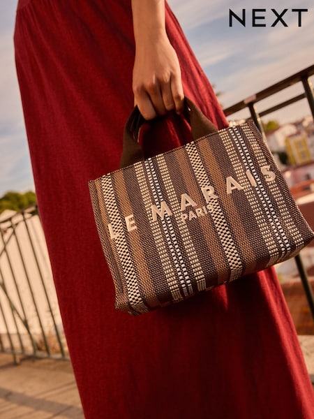 Chocolate Brown Mini Canvas Bag (H13402) | €40.50