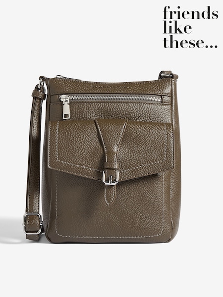 Verde caqui - Friends Like These Mini Messenger Cross-Body Bag (H13440) | 31 €