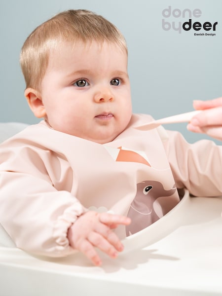 Done by Deer Pink Sleeved Pocket Playground Bib (H13464) | €26