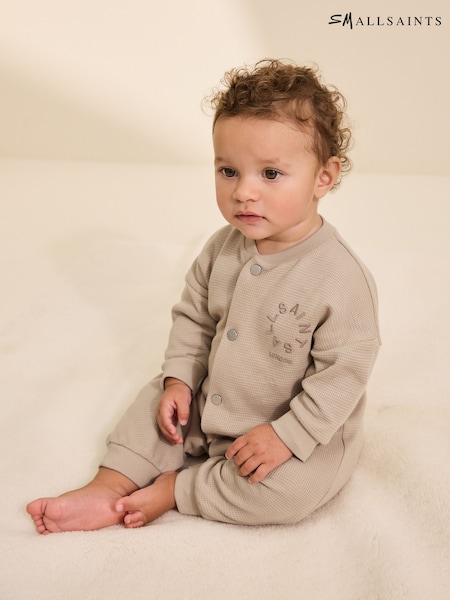smALLSAINTS Tierra Textured Long Sleeve Baby Boys Romper (H13581) | 34 € - 37 €