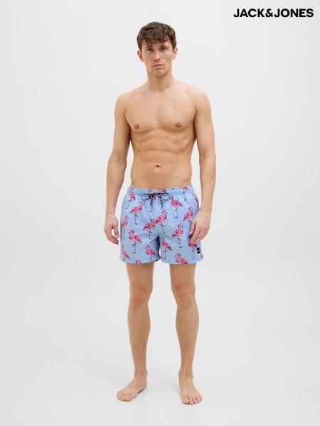 JACK & JONES Blue Flamingo Print Swim Shorts (H13698) | €24