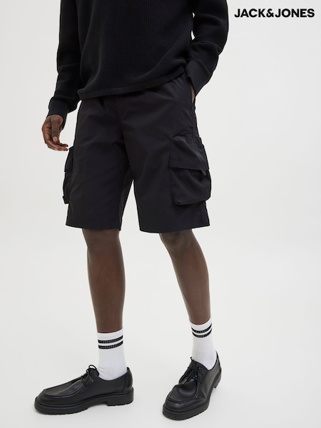 JACK & JONES Black Technical Cargo Shorts (H13705) | €43