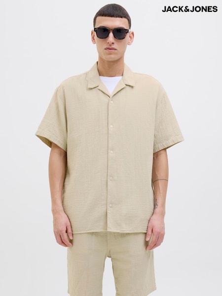 JACK & JONES Light Nude Nude Revere Collar Shirt (H13748) | €33