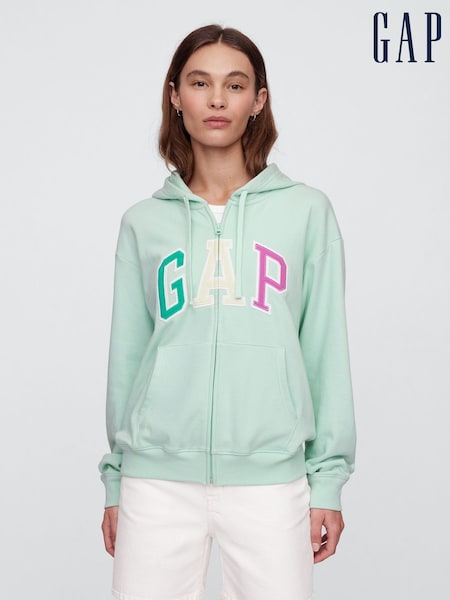 Verde - Hanorac lejer cu logo Gap (H13781) | 298 LEI