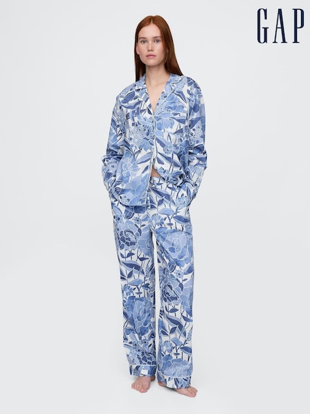 Gap Blue Poplin Pyjama Trousers (H13799) | €34