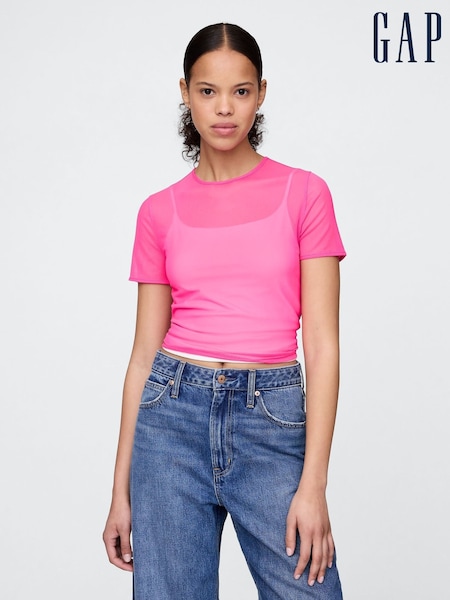 Rosa - Gap Soft Stretch Mesh Cropped T-Shirt (H13804) | 21 €