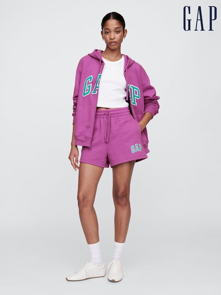 Violet - Pantaloni scurți cu logo elastic pe talie Gap (H13846) | 186 LEI