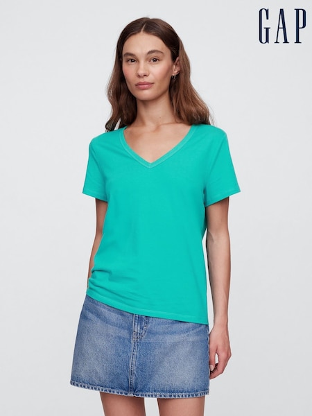 Verde - Tricou Gap Favourite din bumbac Mânecă scurtă (H13879) | 89 LEI