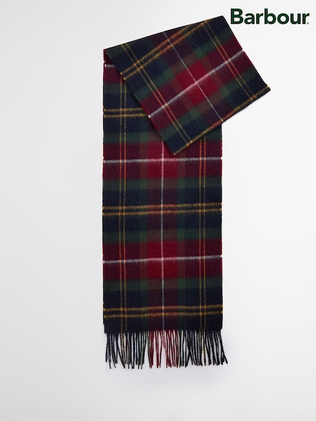 Barbour® Green Tartan Wool Cashmere Blend Scarf (H13968) | €51