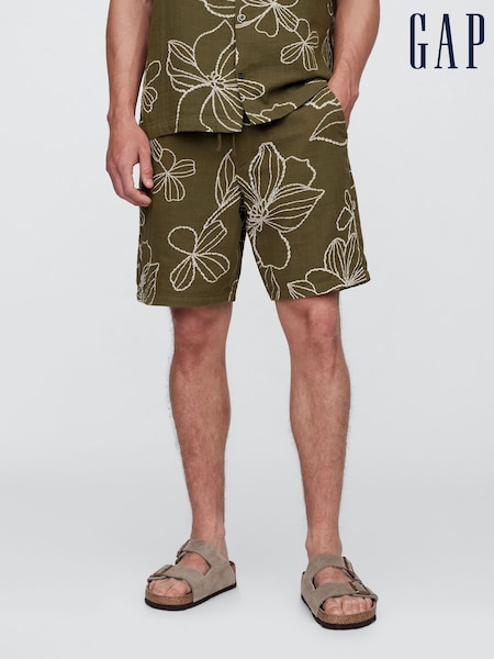 Gap Green Gauze Textured Shorts (H13992) | €40