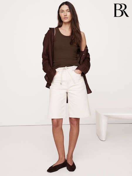Banana Republic Brown Ribbed Tank (H14115) | €33