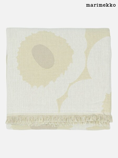 Marimekko Cream Unikko Jacquard Throw (H14284) | €212