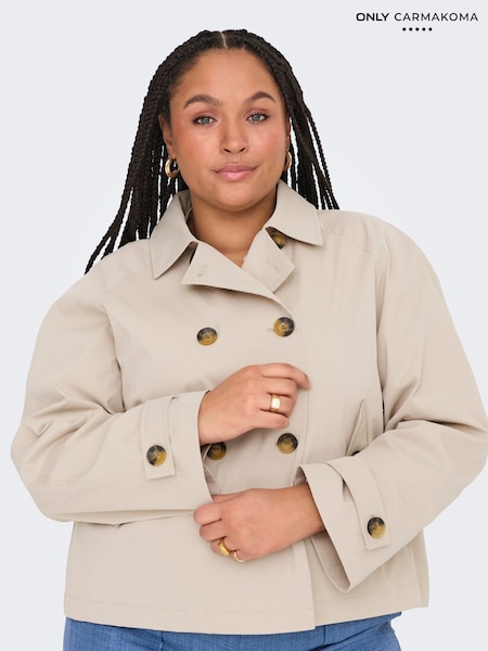 ONLY Curve Natural Light Short Trenchcoat (H14355) | 2,884 UAH