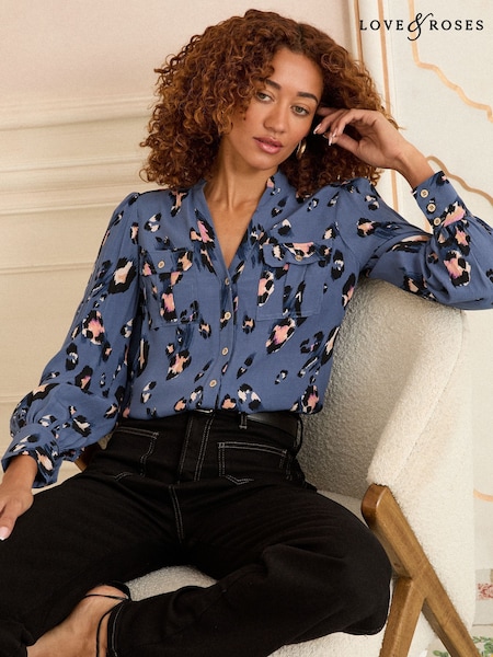 Love & Roses Long Sleeve Utility Shirt (H14357) | 56 €