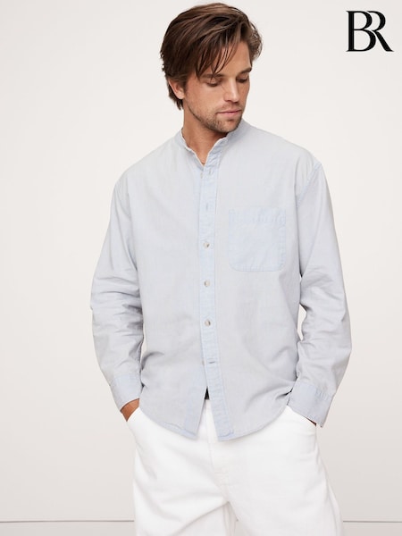 Banana Republic Blue Relaxed-Fit Chambray Shirt (H14412) | €138