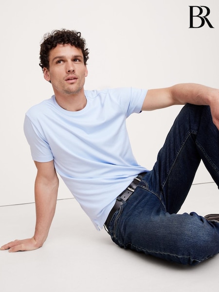 Banana Republic Blue Luxury-Touch T-Shirt (H14419) | €57