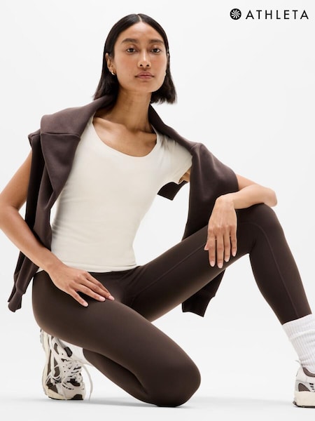 Athleta Brown Transcend High Rise 7/8 Leggings (H14714) | €46