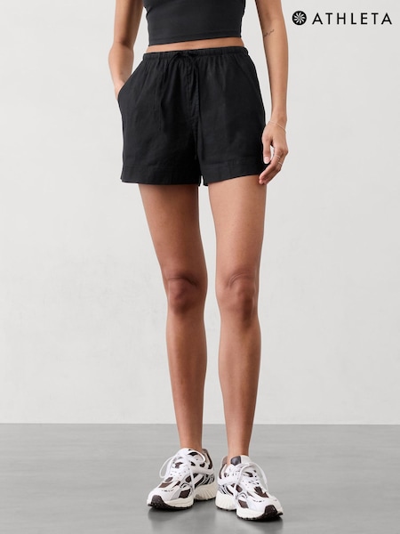 Athleta Black Paradise Mid Rise Easy Shorts (H14728) | €79