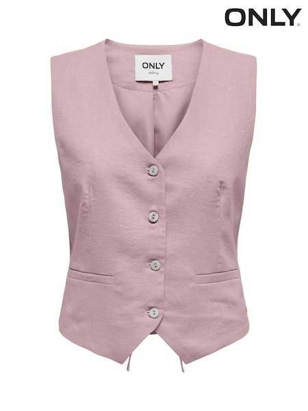 ONLY Pink Button Down Waistcoat (H14768) | €42