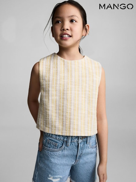 Mango Blue Frayed Hem Denim Shorts (H14793) | €22.50