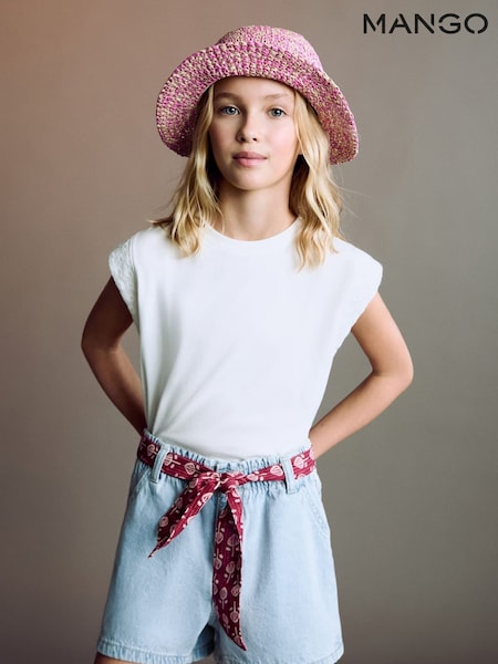 Mango Blue Denim Shorts with Belt (H14797) | €22.50