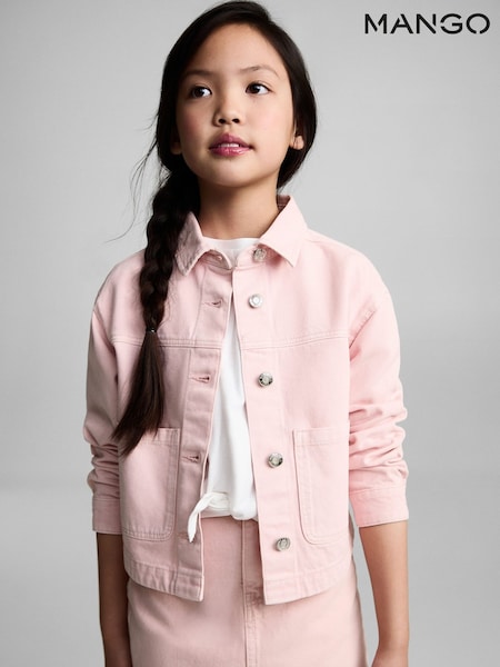 Mango Light Pink Denim Jacket (H14799) | €35