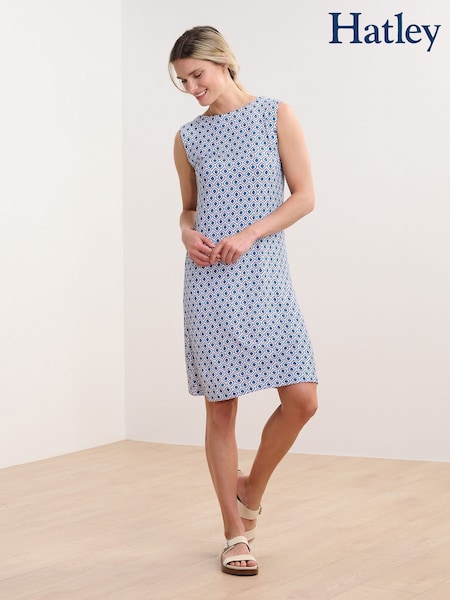 Hatley Blue Sofia Painted Petals Dress (H14884) | €90