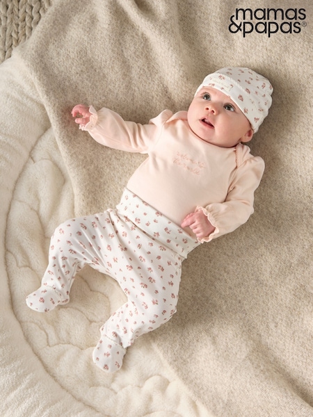 Lys Rosa - Mamas & Papas Blomstrete  Print Outfit-sett 5 Pieces (H14987) | kr357