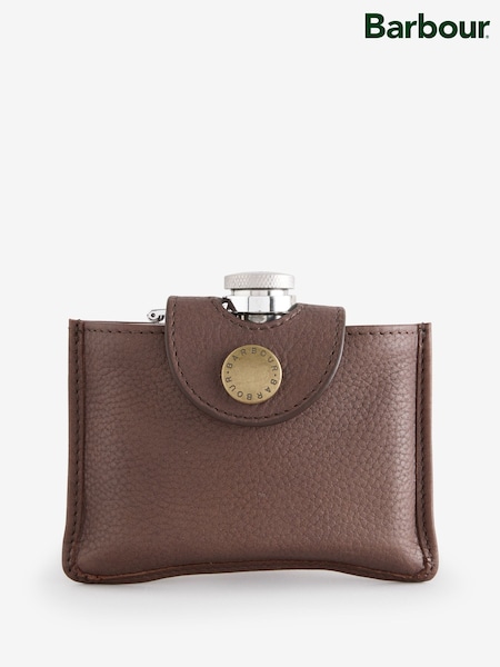 Barbour® Brown 4oz Hip Flask (H14997) | €51