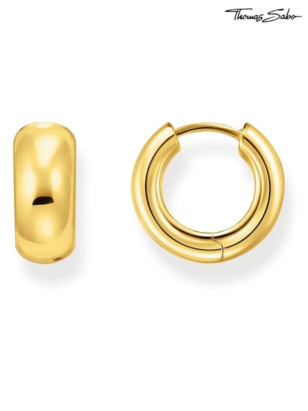 Thomas Sabo Gold Tone Creoles Chunky Mini Earrings (H15123) | €114