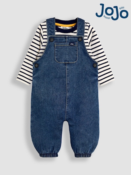 JoJo Maman Bébé 2-Piece Denim Dungarees & Top Set (H15193) | 48 € - 51 €